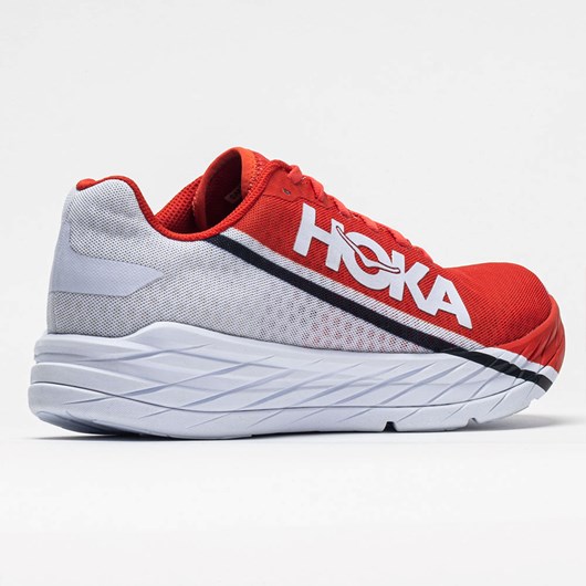 Orthofeet Hoka One One Rocket X Men's Running Shoes Fiesta / Black | DE8267415