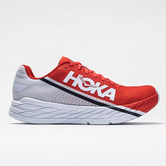 Orthofeet Hoka One One Rocket X Men\'s Running Shoes Fiesta / Black | DE8267415