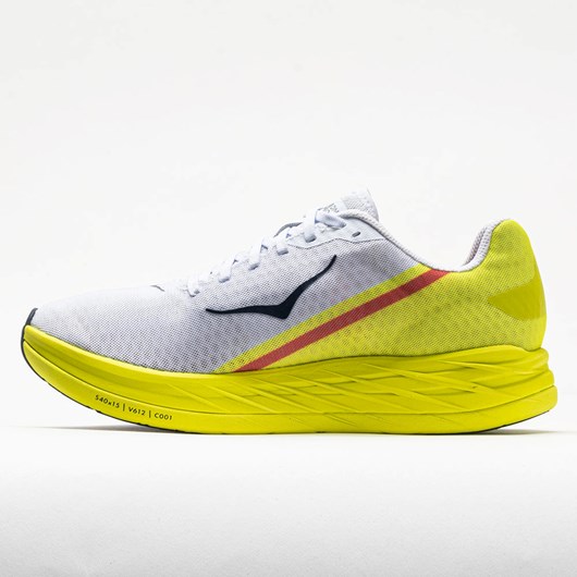 Orthofeet Hoka One One Rocket X Men's Running Shoes White / Evening Primrose | JO0839572