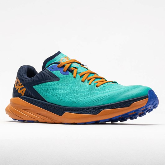 Orthofeet Hoka One One Zinal Men's Trail Running Shoes Atlantis / Outer Space | QW8063759