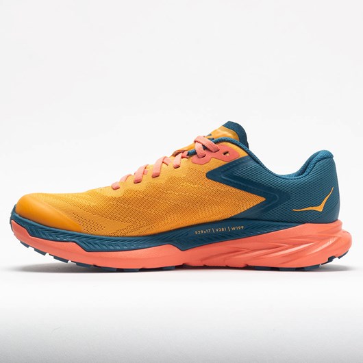 Orthofeet Hoka One One Zinal Women's Trail Running Shoes Radiant Yellow / Camellia | MT9746185