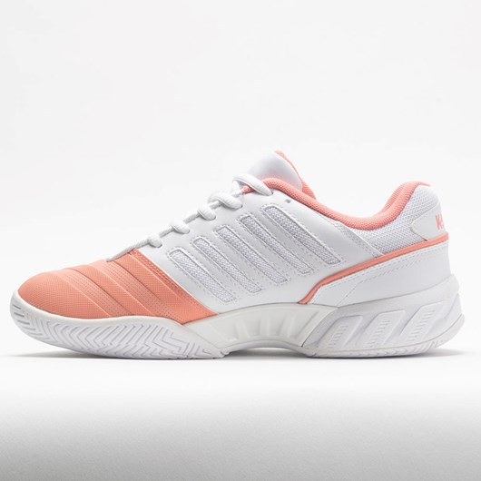 Orthofeet K-Swiss Bigshot Light 4 Women's Tennis Shoes Peach Amber / White / Asphalt | EP3072468