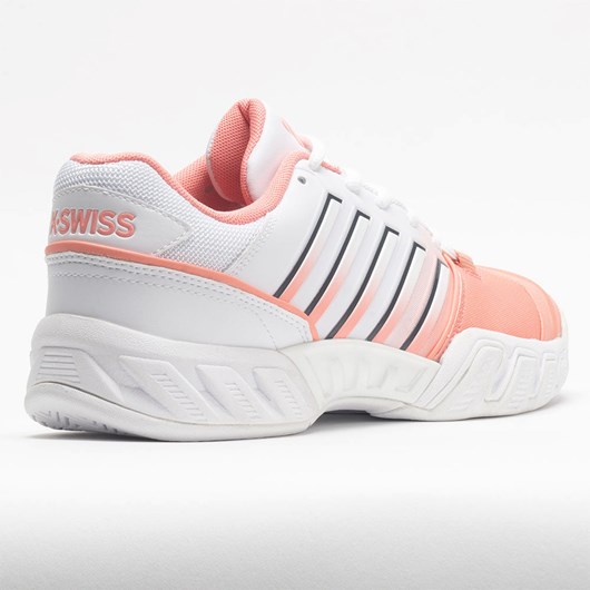 Orthofeet K-Swiss Bigshot Light 4 Women's Tennis Shoes Peach Amber / White / Asphalt | EP3072468