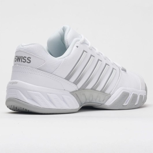 Orthofeet K-Swiss Bigshot Light 4 Women's Tennis Shoes White / High-Rise / Silver | GV0276413