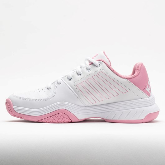 Orthofeet K-Swiss Court Express Women's Tennis Shoes White / Sea Pink | XL8324619