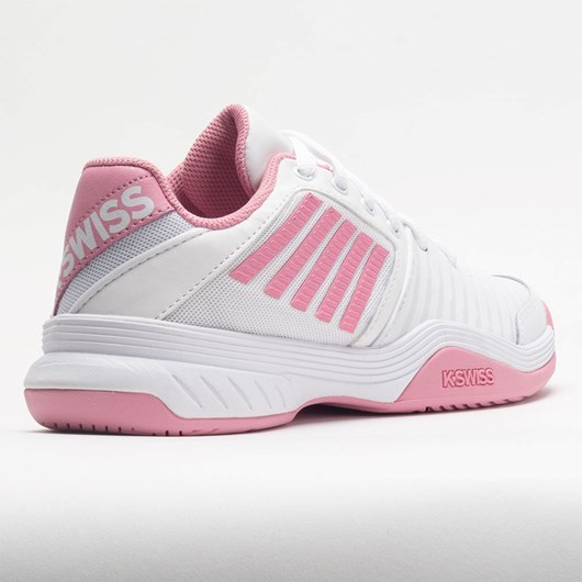 Orthofeet K-Swiss Court Express Women's Tennis Shoes White / Sea Pink | XL8324619