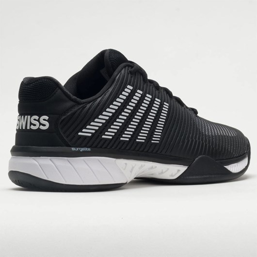 Orthofeet K-Swiss Hypercourt Express 2 Men's Tennis Shoes Black / White / High Rise | HX3259041