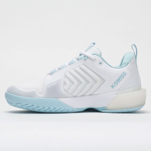 Orthofeet K-Swiss Ultrashot 3 Women's Tennis Shoes White / Blue Glow | HY3784965