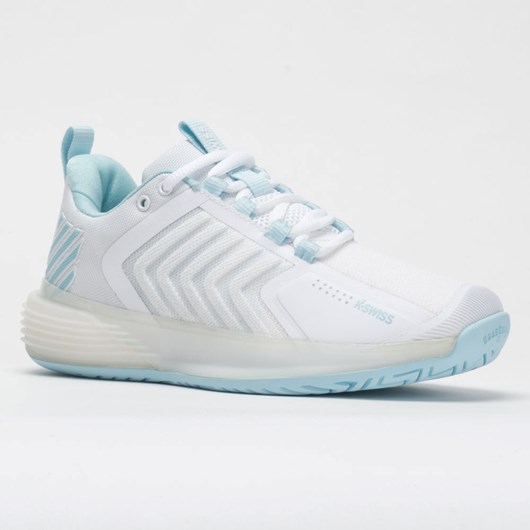 Orthofeet K-Swiss Ultrashot 3 Women's Tennis Shoes White / Blue Glow | HY3784965