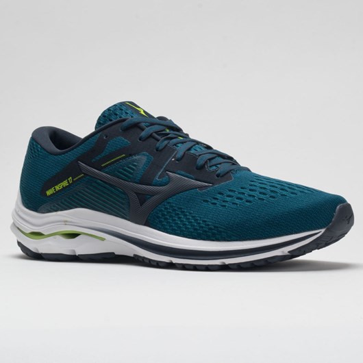 Orthofeet Mizuno Wave Inspire 17 Men's Running Shoes Harbor Blue / India Ink | IO5198327