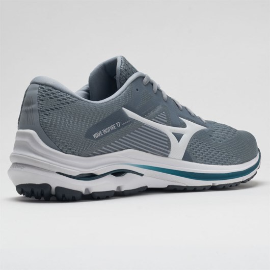 Orthofeet Mizuno Wave Inspire 17 Men's Running Shoes Sleet / White | RN6871054