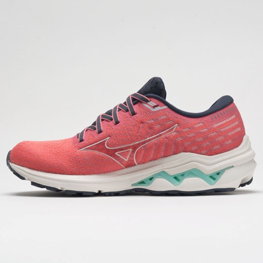 Orthofeet Mizuno Wave Inspire 17 Waveknit Women's Running Shoes Ignition Red / Snow White | FG1920487