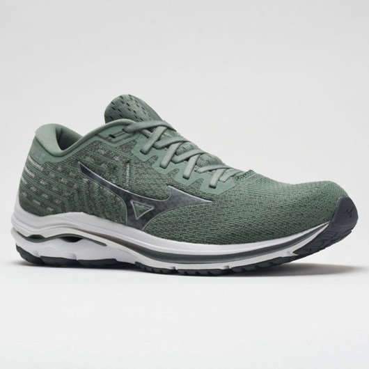 Orthofeet Mizuno Wave Inspire 17 Waveknit Men's Running Shoes Green Bay / Micro Chip | OH9820635