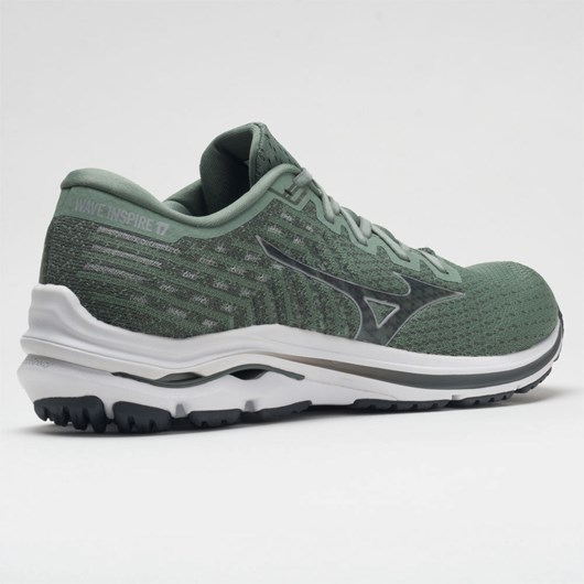 Orthofeet Mizuno Wave Inspire 17 Waveknit Men's Running Shoes Green Bay / Micro Chip | OH9820635