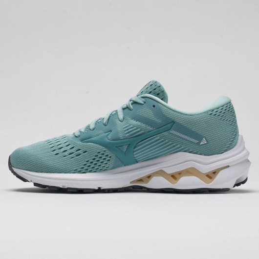 Orthofeet Mizuno Wave Inspire 17 Women's Running Shoes Eggshell Blue / Dusty Turquoise | JX4981765