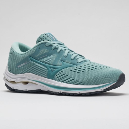 Orthofeet Mizuno Wave Inspire 17 Women's Running Shoes Eggshell Blue / Dusty Turquoise | JX4981765