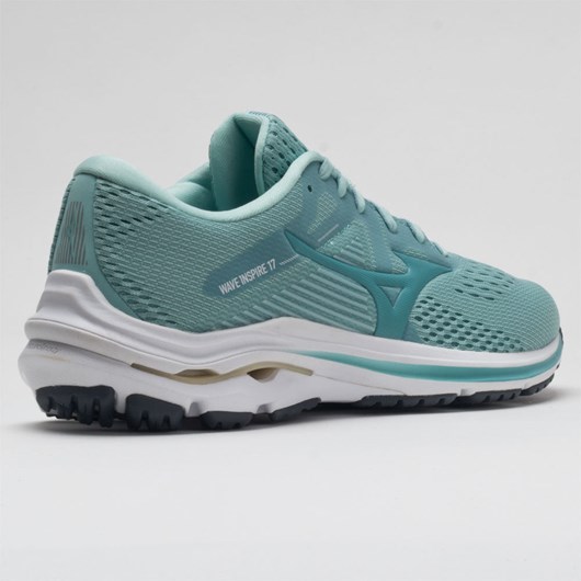 Orthofeet Mizuno Wave Inspire 17 Women's Running Shoes Eggshell Blue / Dusty Turquoise | JX4981765