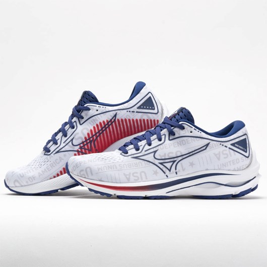 Orthofeet Mizuno Wave Rider 25 1776 Women's Running Shoes White | KU4985130