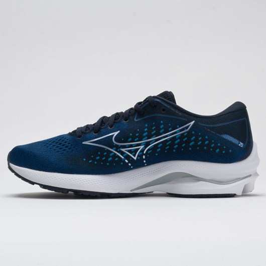 Orthofeet Mizuno Wave Rider 25 Men's Running Shoes Imperial Blue | NM9863754