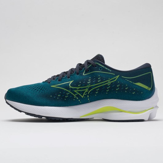 Orthofeet Mizuno Wave Rider 25 Men's Running Shoes Harbor Blue | UE4586309