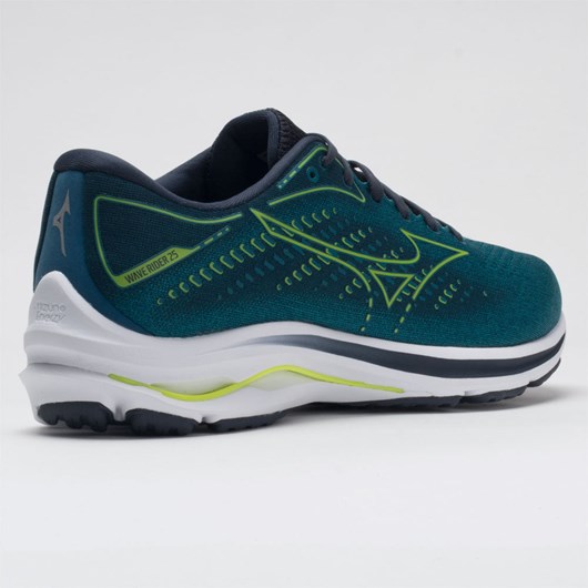 Orthofeet Mizuno Wave Rider 25 Men's Running Shoes Harbor Blue | UE4586309