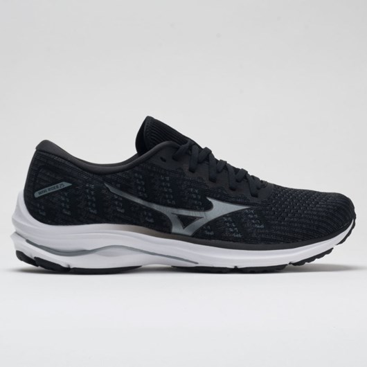 Orthofeet Mizuno Wave Rider 25 Waveknit Men\'s Running Shoes Obsidian / Quarry | FT5203967