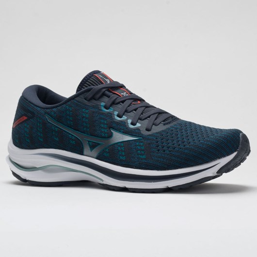 Orthofeet Mizuno Wave Rider 25 Waveknit Men's Running Shoes Leigon Blue / Harbor Blue | NK6193407