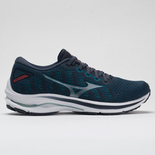 Orthofeet Mizuno Wave Rider 25 Waveknit Men\'s Running Shoes Leigon Blue / Harbor Blue | NK6193407