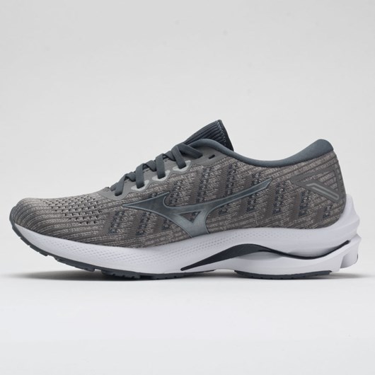 Orthofeet Mizuno Wave Rider 25 Waveknit Men's Running Shoes Drizzle / Antartica | PD4789621