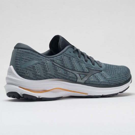 Orthofeet Mizuno Wave Rider 25 Waveknit Men's Running Shoes Trooper / Turbulence | QX3912704