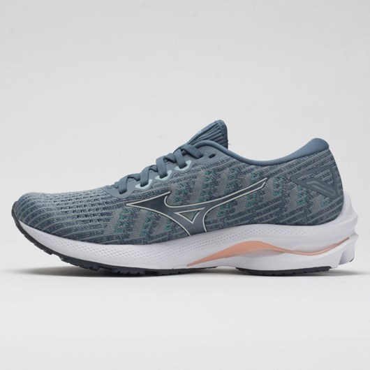 Orthofeet Mizuno Wave Rider 25 Waveknit Women's Running Shoes Quarry / Vaporous Gray | UY6328057