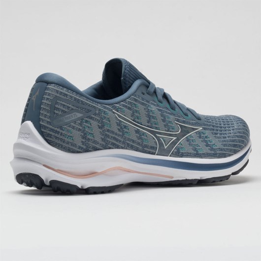 Orthofeet Mizuno Wave Rider 25 Waveknit Women's Running Shoes Quarry / Vaporous Gray | UY6328057