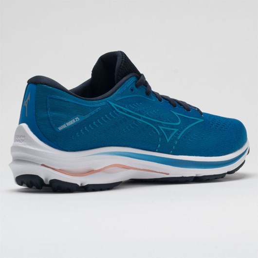 Orthofeet Mizuno Wave Rider 25 Women's Running Shoes Imperial Blue / Vivid Blue | EC0463829