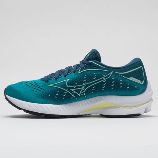 Orthofeet Mizuno Wave Rider 25 Women's Running Shoes Lake Blue / Clearwater | IH0796213