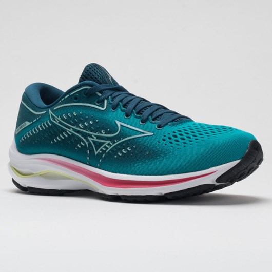 Orthofeet Mizuno Wave Rider 25 Women's Running Shoes Lake Blue / Clearwater | IH0796213