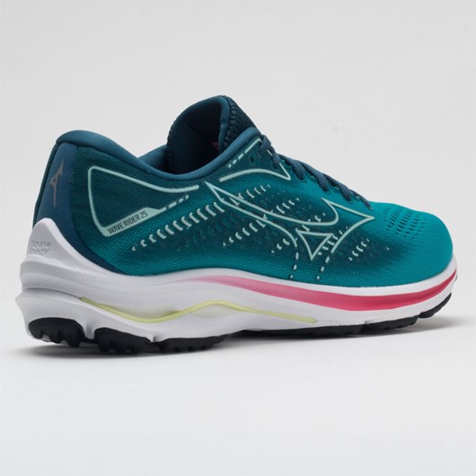 Orthofeet Mizuno Wave Rider 25 Women's Running Shoes Lake Blue / Clearwater | IH0796213