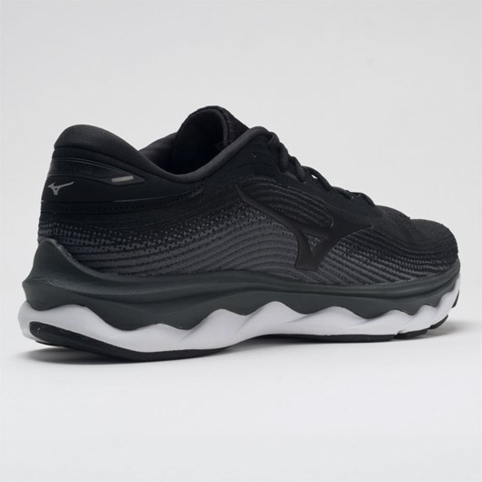 Orthofeet Mizuno Wave Sky 5 Waveknit Men's Running Shoes Black | CJ3657942