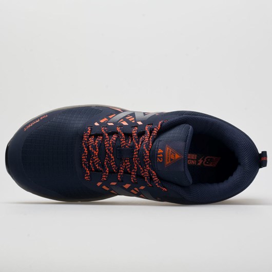 Orthofeet New Balance 412 ESD Men's Walking Shoes Team Navy / Team Orange / Castlerock | RO2017693