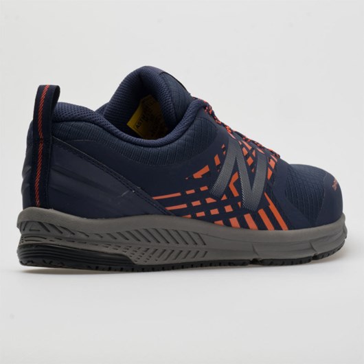 Orthofeet New Balance 412 ESD Men's Walking Shoes Team Navy / Team Orange / Castlerock | RO2017693