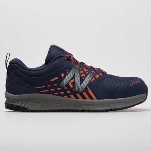 Orthofeet New Balance 412 ESD Men\'s Walking Shoes Team Navy / Team Orange / Castlerock | RO2017693