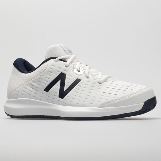 Orthofeet New Balance 696v4 Men's Tennis Shoes White / Pigment | CM3801574