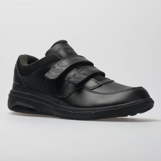 Orthofeet New Balance 813 Velcro Men's Walking Shoes Black | JC1938402