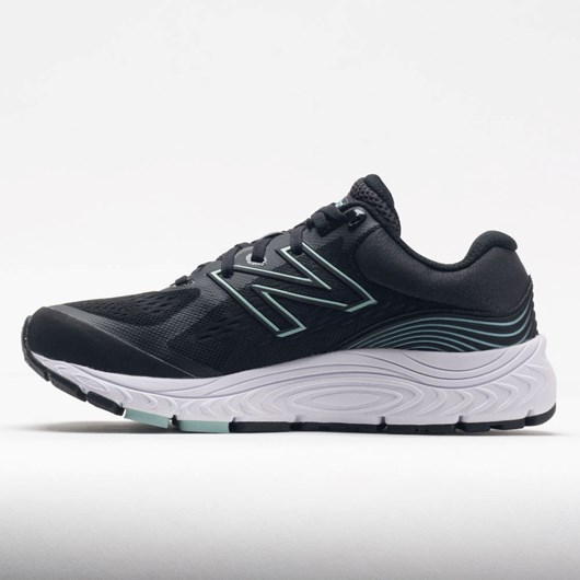 Orthofeet New Balance 840v5 Women's Running Shoes Black / Storm Blue | ZB2507613