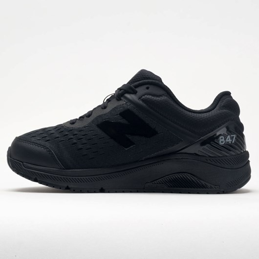 Orthofeet New Balance 847v4 Men's Walking Shoes Black / Black / Black | ZW3540867