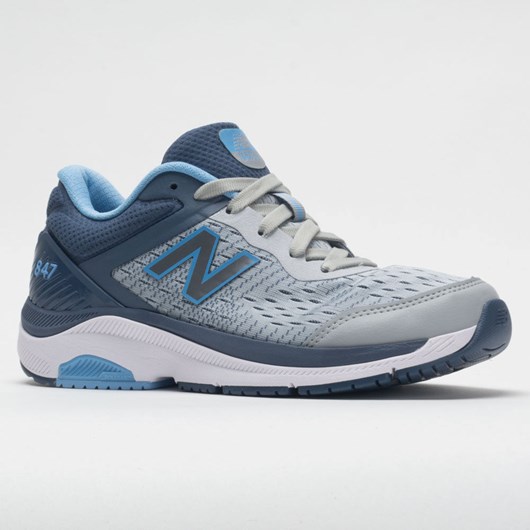 Orthofeet New Balance 847v4 Women's Walking Shoes Light Aluminum / Vintage Indigo / Team Carolina | WB6389712