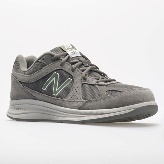 Orthofeet New Balance 877 Men's Walking Shoes Gray | LV2467035