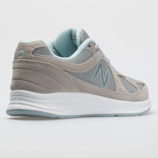 Orthofeet New Balance 877 Women's Walking Shoes Silver / Aqua | UK4673512