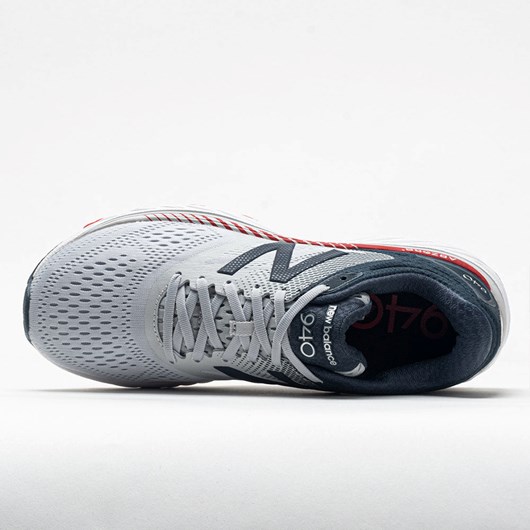 Orthofeet New Balance 940v4 Men's Running Shoes Light Aluminum / Team Red / Petrol | NU6987431