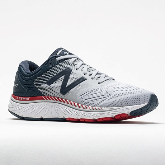 Orthofeet New Balance 940v4 Men's Running Shoes Light Aluminum / Team Red / Petrol | NU6987431