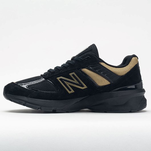 Orthofeet New Balance 990v5 Men's Running Shoes Black / Gold | JC9517620